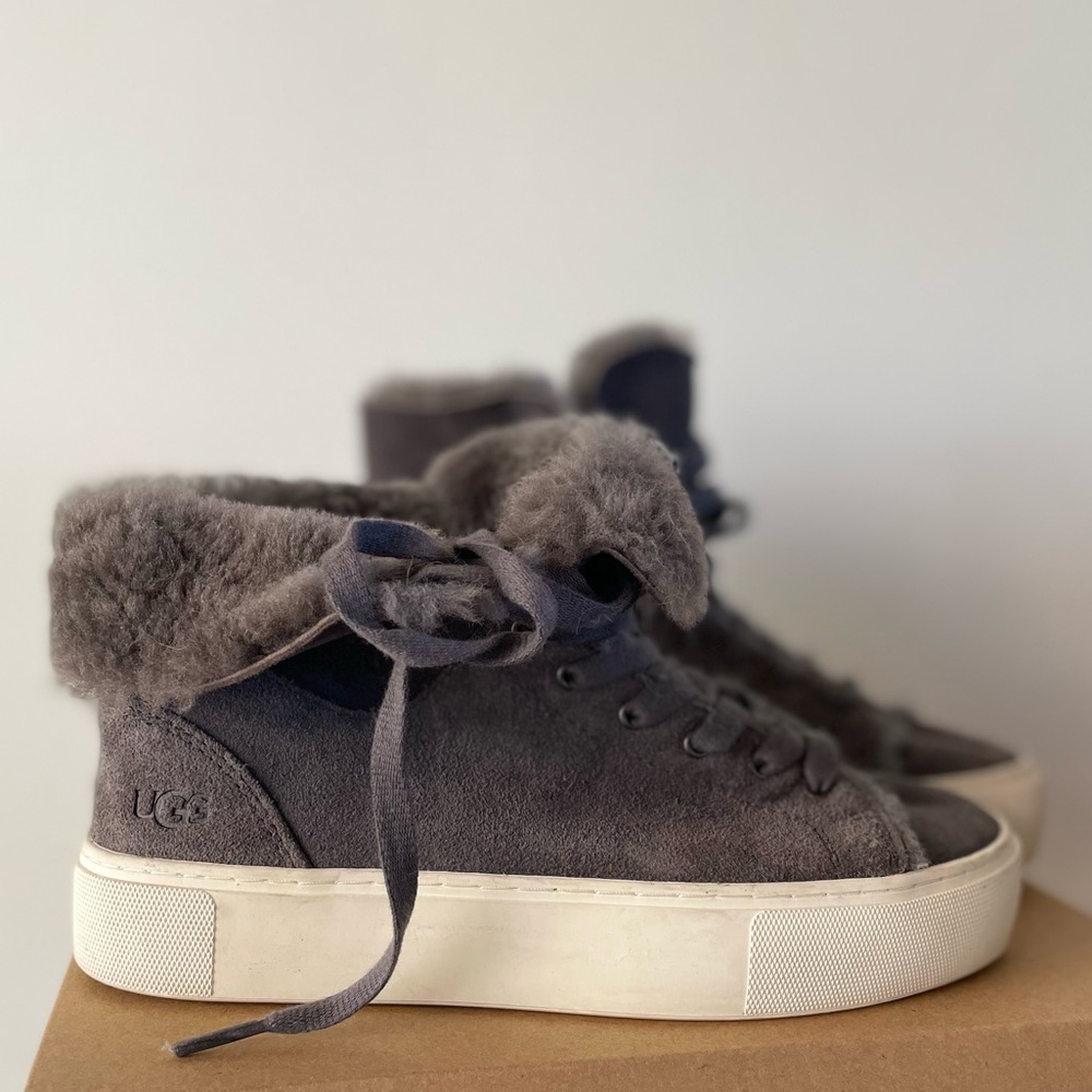 UGG Beven Dark Grey - Women’s SZ 6 Winter Sneaker boots